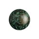 Les perles par Puca® Cabochon 14mm - Metallic mat green spotted 23980/65326